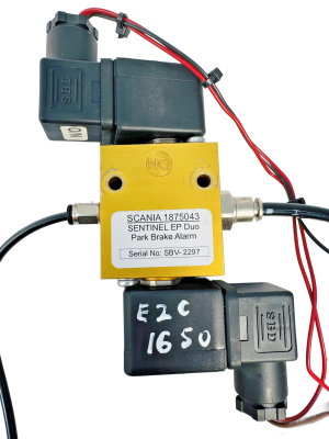 Scania HGV 1875043 Sentinel EP Duo Park Brake Alarm 24V Air Valve OEM Used