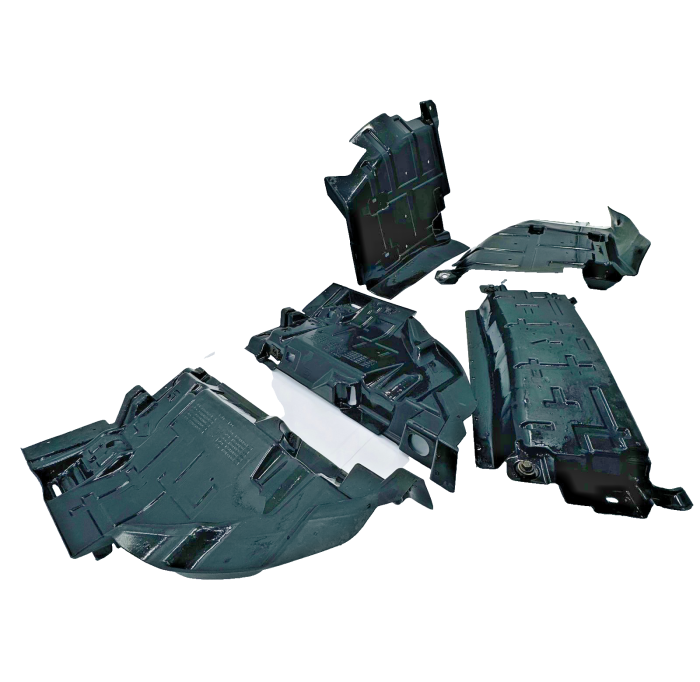 Mercedes Actros MP4 Engine Undertray Guard Set A9615205822 A9615204922 RH Euro 6 view 2