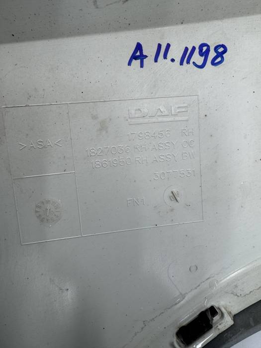 DAF XF106 Right Headlamp Cover Panel 1798456 1827036 1861950 RH Euro 6 Used view 4
