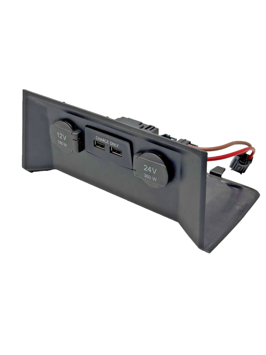 Man TGX/TGS 12V/24V Power Outlet & Dual USB Panel 35049309 81627700240 Euro 6 Other Interior Other Interior