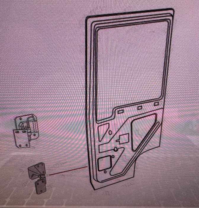 MAN TGA TGL TGM TGS TGX Lower Front Door Hinge LH 81.62690-6063 Used view 7