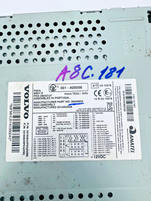 Volvo FH4/FM4 Radio CD Player Unit 28448922 22192832 22192829 Euro 6 Used view 5