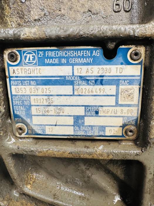 DAF XF106 ZF AS-Tronic Gearbox 1912135 12AS2330TD 1353031025 Euro 6 Used view 7