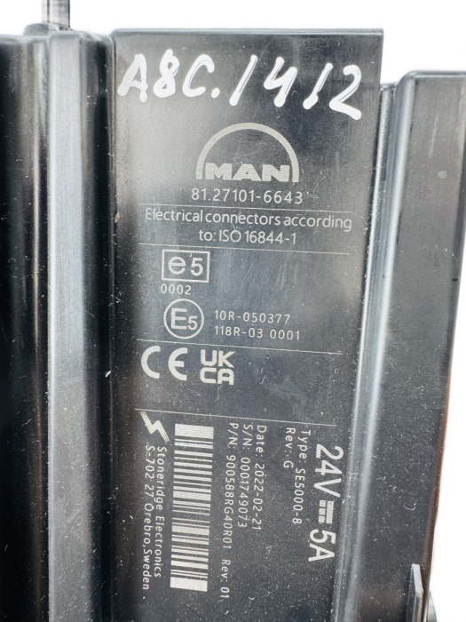 MAN TGX/TGS Digital Tachograph 81.27101-6643 81271016643 24V Euro 6 Used view 2