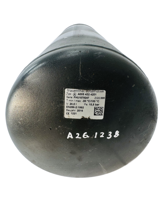 MERCEDES Actros Axor Air Tank Reservoir A0054324201 A0064323801 20L 4 Port Used view 2