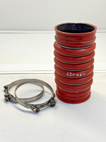 Daf XF106/CF Charge Air Hose 1813209 SI-DA41 054.300 Red Silicone Euro 6 Used view 2