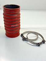 Daf XF106/CF Charge Air Hose 1813209 SI-DA41 054.300 Red Silicone Euro 6 Used view 5