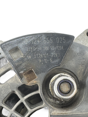 MAN TGX TGS Alternator 51261017283 51.26101-7283 0124655025 24V 120A Used Alternators Alternators