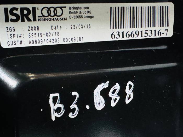 Mercedes Actros MP4 Passenger Seat ISRI A9609104203 ISRINGHAUSEN Euro 6 Used view 8