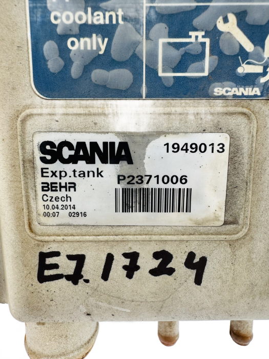 Scania P/G/R/T Coolant Expansion Tank 1949013 2401669 Behr P2371006 Used view 2