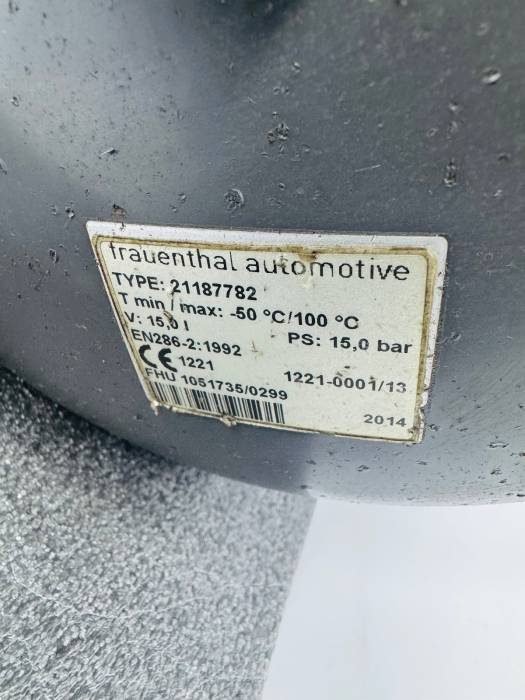 Volvo/Renault C/K/T Air Tank 15L 21187782 7421187782 BP0751677 15bar Euro 6 Used view 3