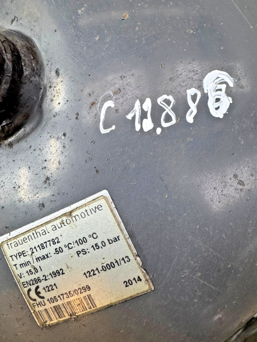 Volvo/Renault C/K/T Air Tank 15L 21187782 7421187782 BP0751677 15bar Euro 6 Used view 6