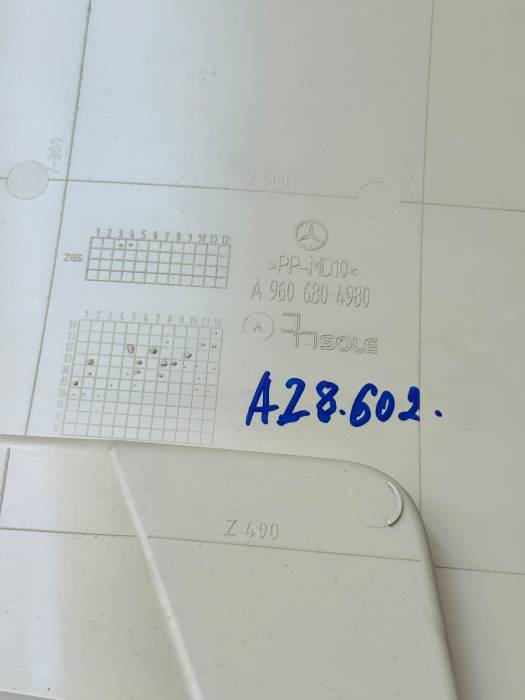Mercedes Actros MP4 Passenger Lower Centre Dash Cover A9606804980 Beige view 2