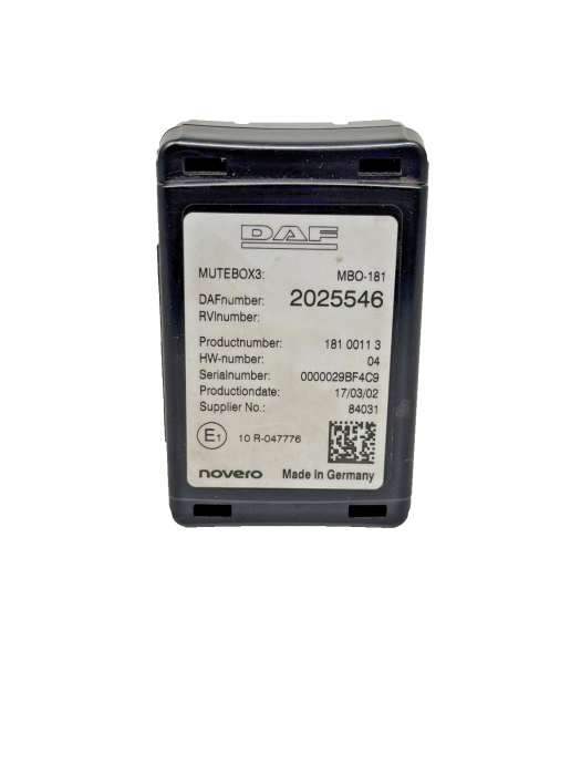 DAF XF106/CF MuteBox3 Control Unit 2025546 MBO-181 Euro 6 Used Other Lorry/Truck Parts Other Lorry/Truck Parts