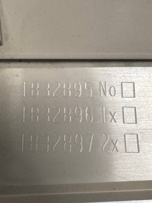 DAF XF106 Rear Wall Panel Webasto Heater + Reading Lamp 1832897 1832896 Used view 3